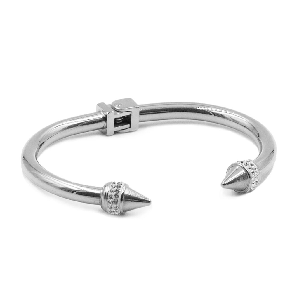 Kinsley Armelle Spike Collection Silver Bling Bracelet